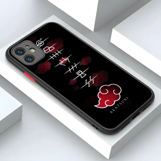 Coque de téléphone Naruto Logo nuage seul iPhone en silicone