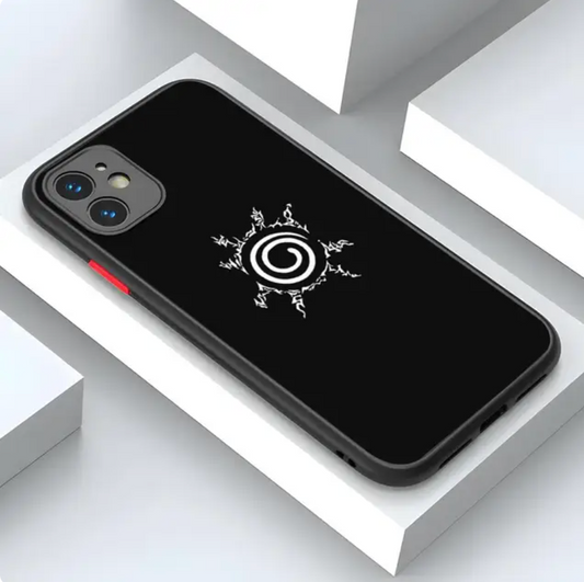 Coque de téléphone Naruto Logo sceau iPhone en silicone