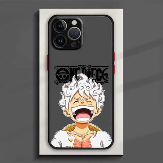 Coque de téléphone One Piece Luffy Gear 5 iPhone en silicone