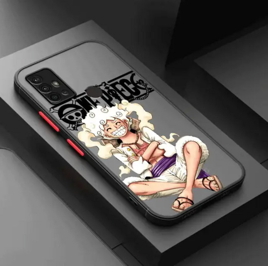 Coque de téléphone One Piece Monkey D. Luffy Gear 5 Samsung A12/13/14/21s/22/23/24/32/33/34/50/51/52/53/54/70/71/72/73 4G/5G