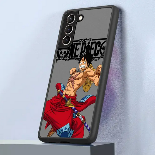Coque One Piece Monkey D. Luffy Wano en silicone pour Samsung Galaxy S