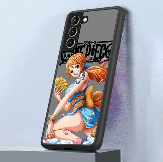 Coque One Piece Nami en silicone pour Samsung Galaxy S