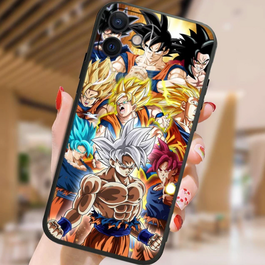 Coque de téléphone Dragon Ball Son Goku SSJ iPhone en silicone