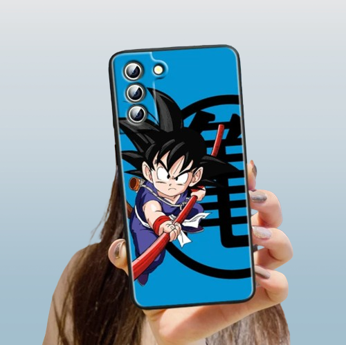 Coque de téléphone Dragon Ball Son Goku petit Samsung Galaxy S en silicone