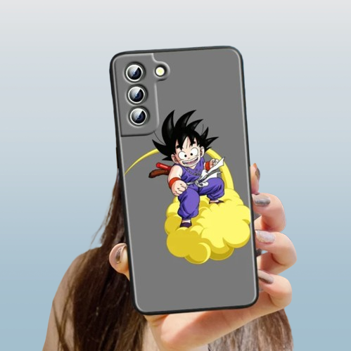 Coque de téléphone Dragon Ball Son Goku petit Samsung Galaxy S en silicone