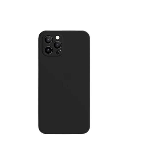Coque de téléphone iPhone en silicone noir